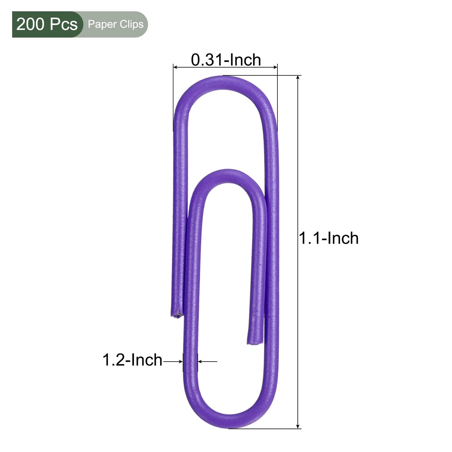Paper clips Purple