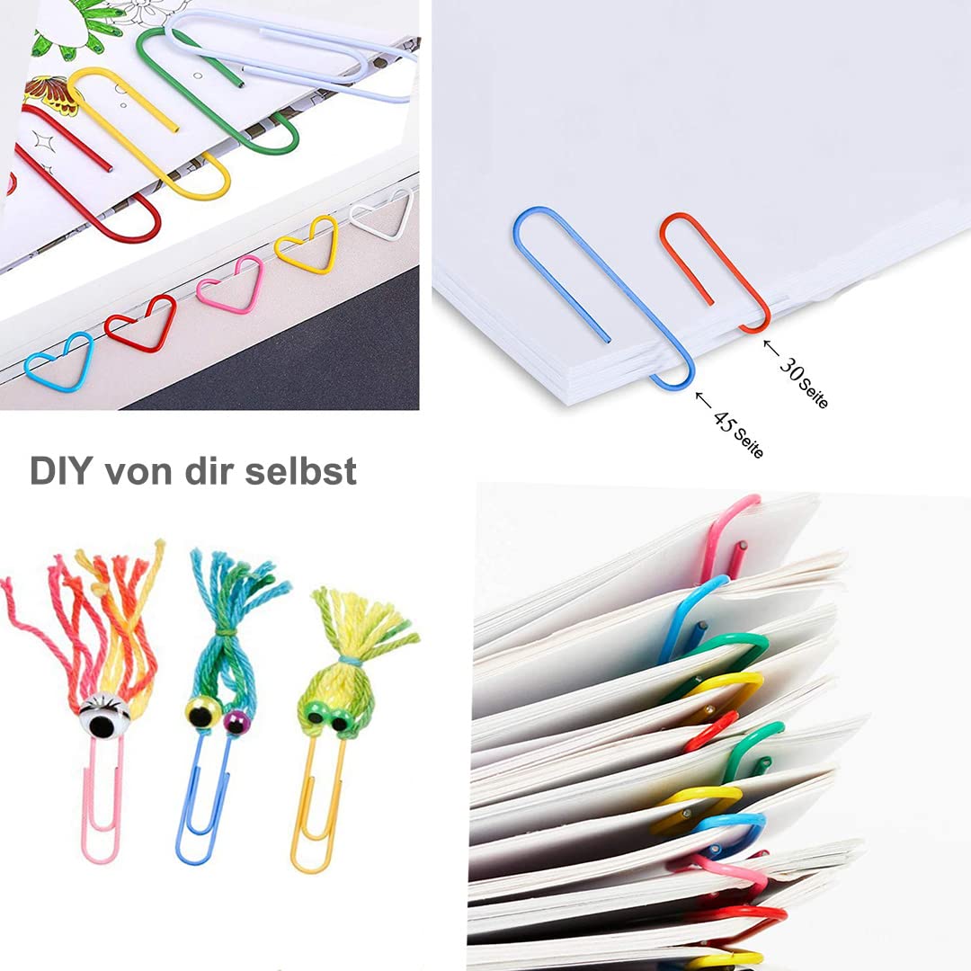Coloured Paper Clips Medium