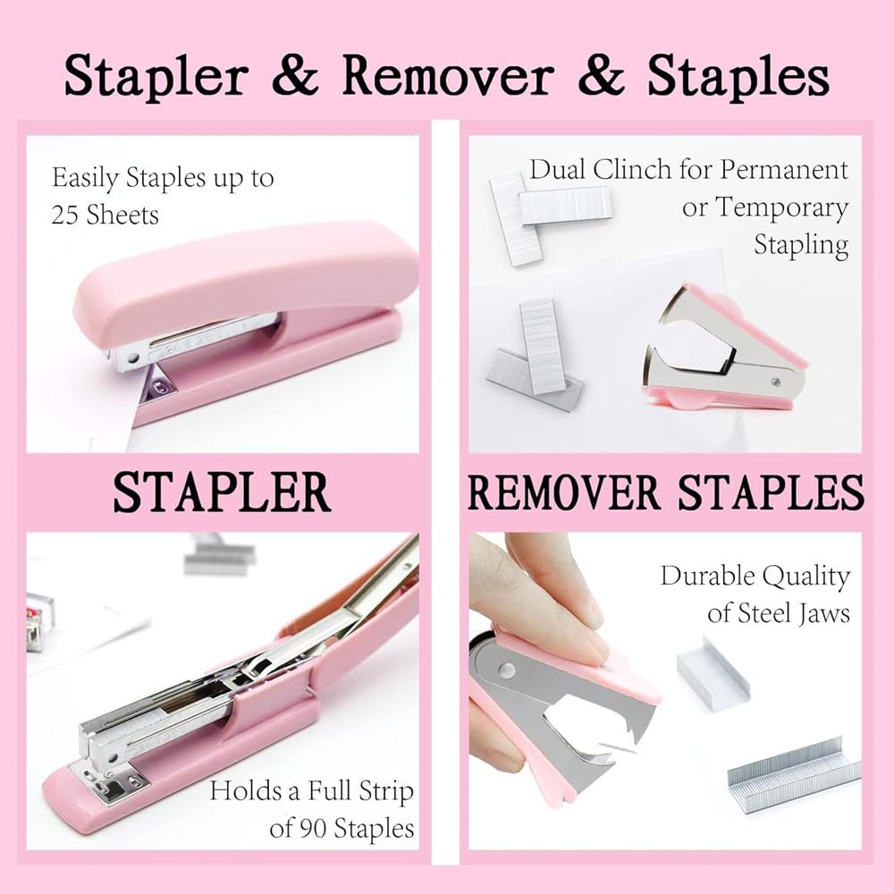Pink Office Supplies