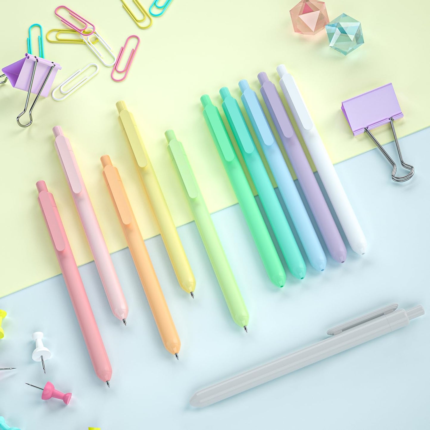 Extendable gel pens