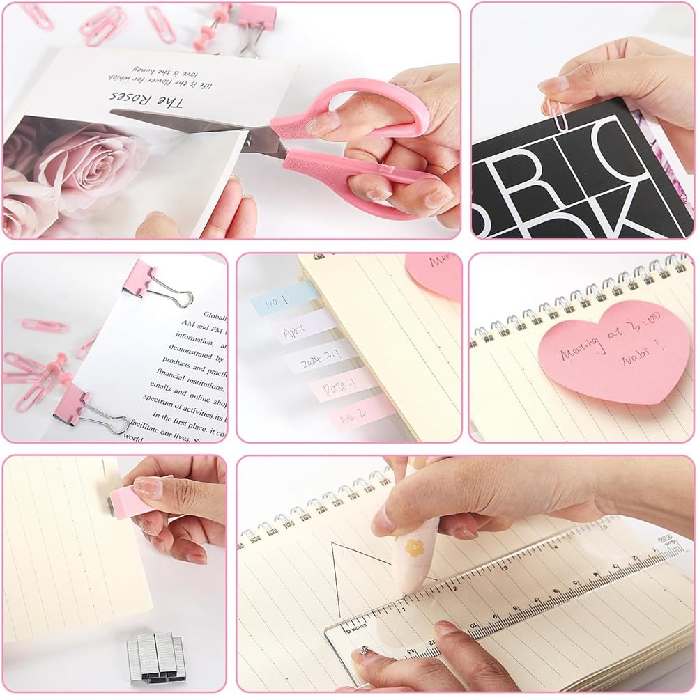 Pink Office Supplies