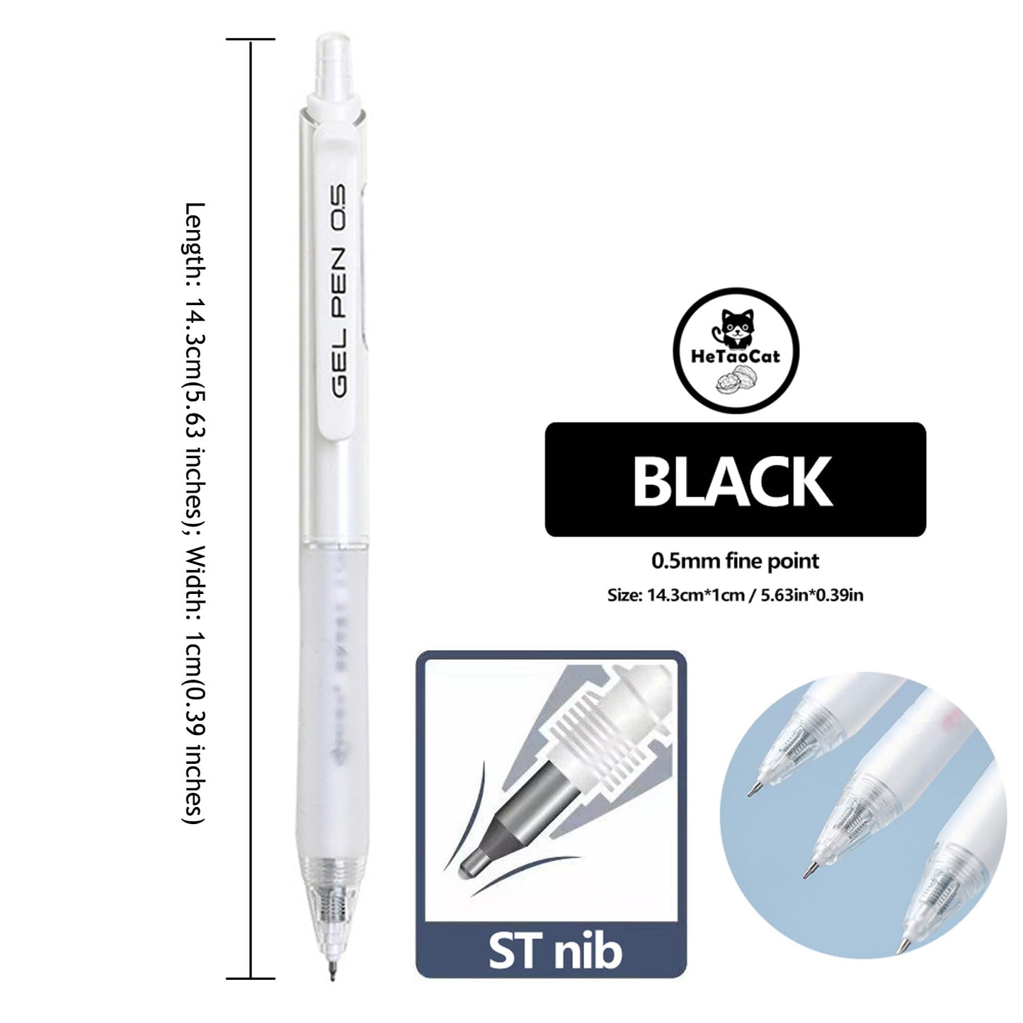 Retractable Gel Pens