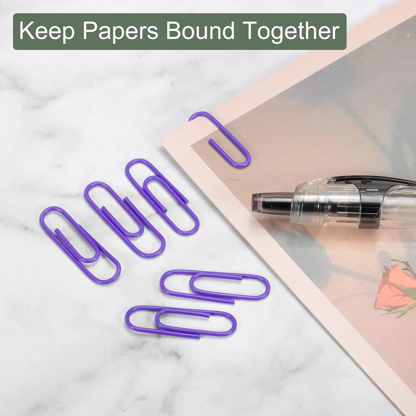 Paper clips Purple