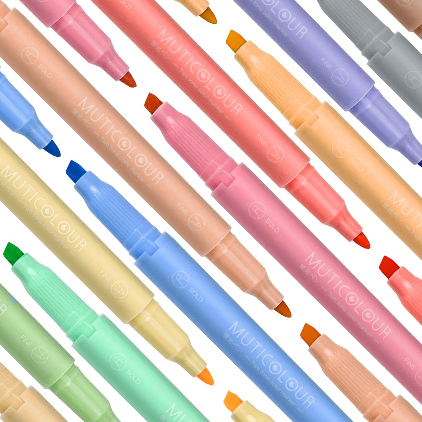 Pastell-Textmarker mit Doppelspitze