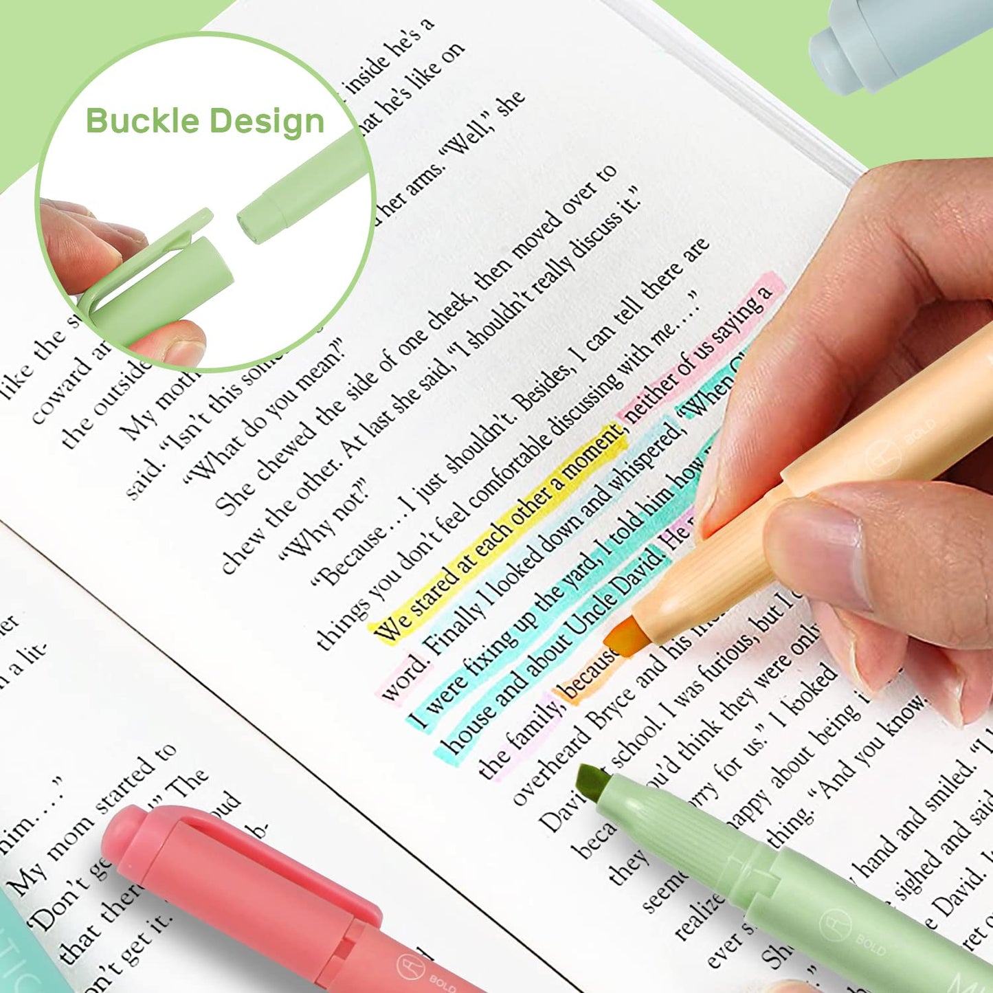 Pastell-Textmarker mit Doppelspitze
