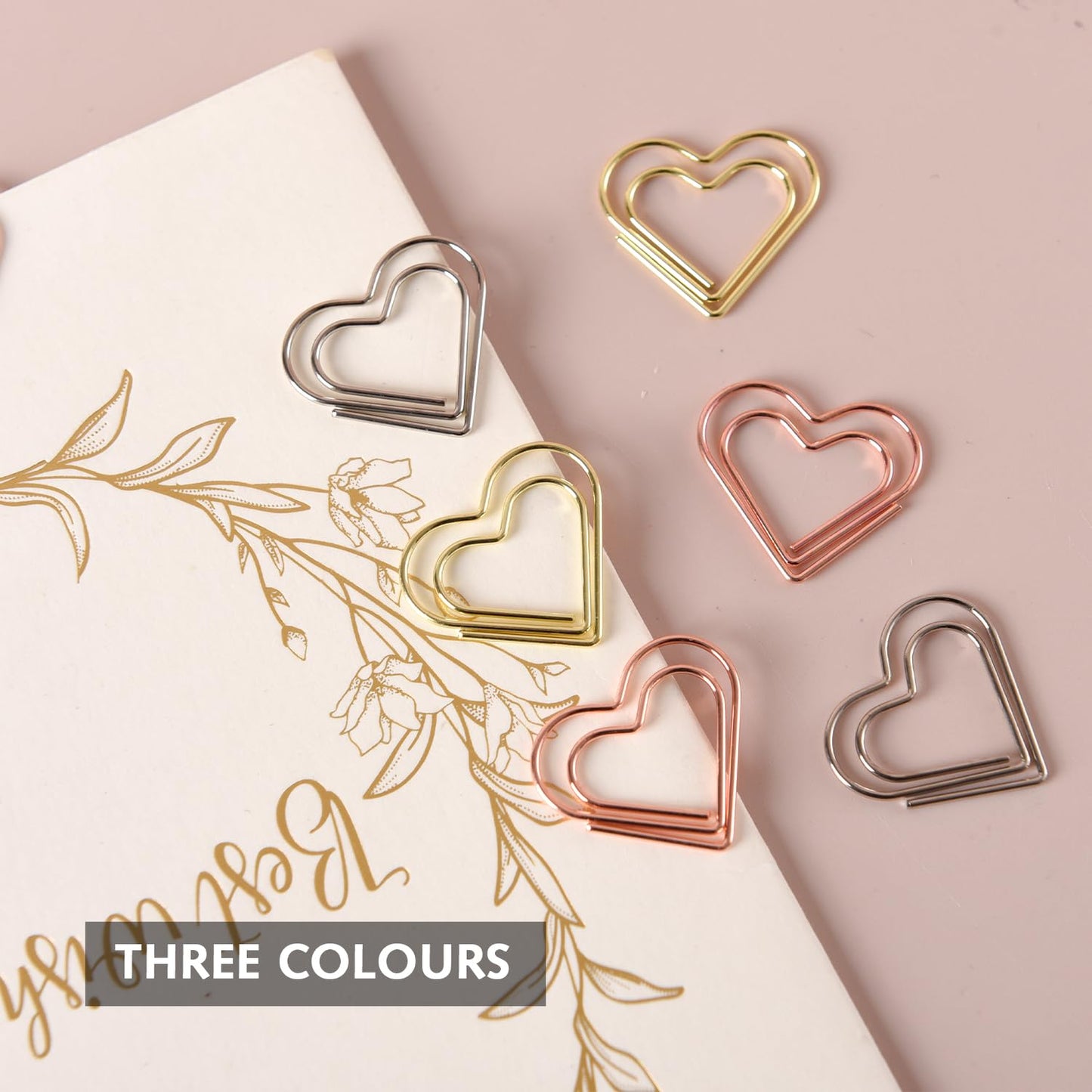 Cute Love Heart Paper Clips