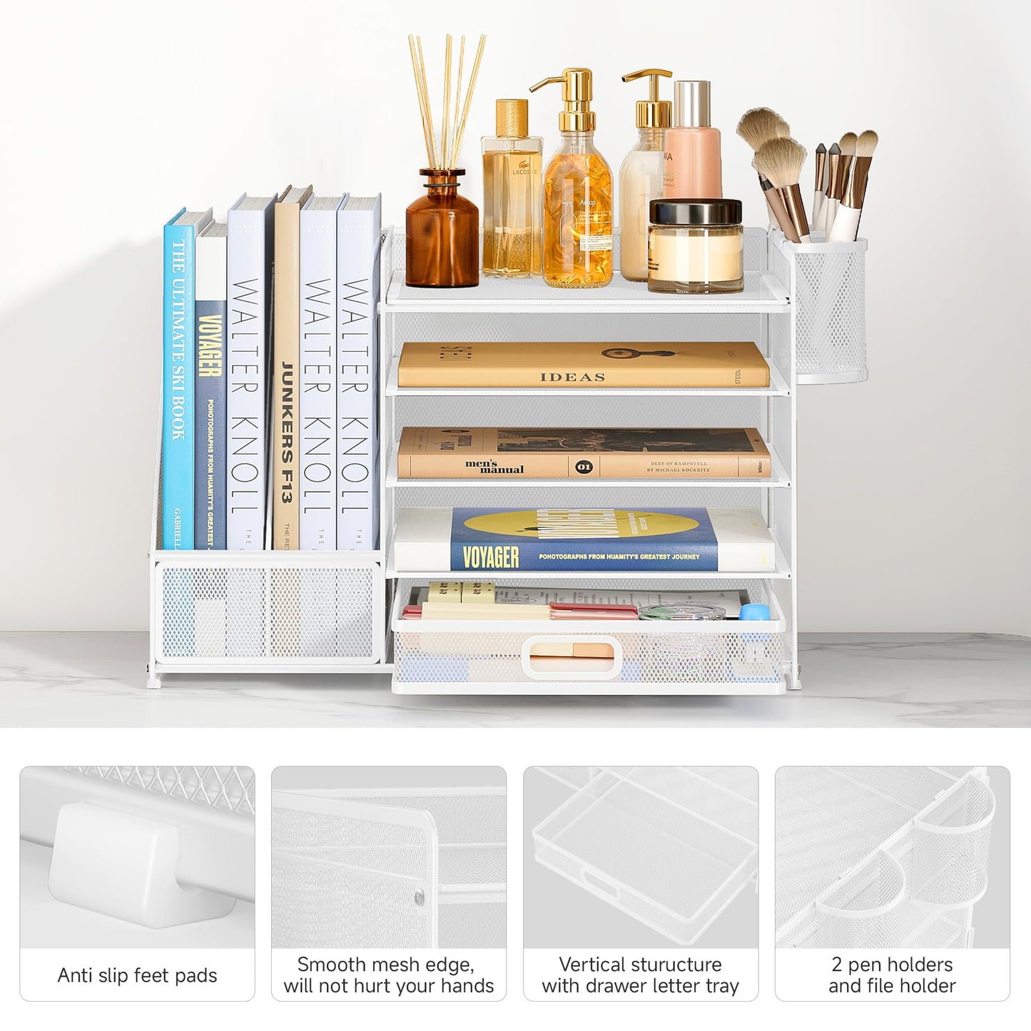 Desk Organizer with File Holder