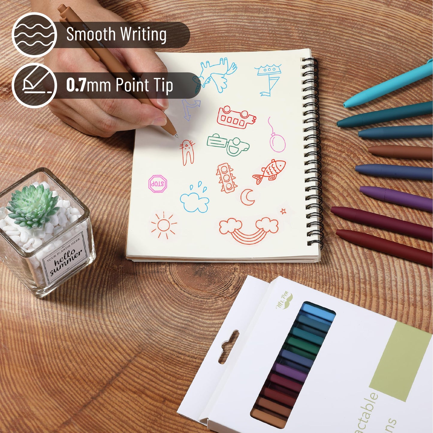 Retractable Gel Pens