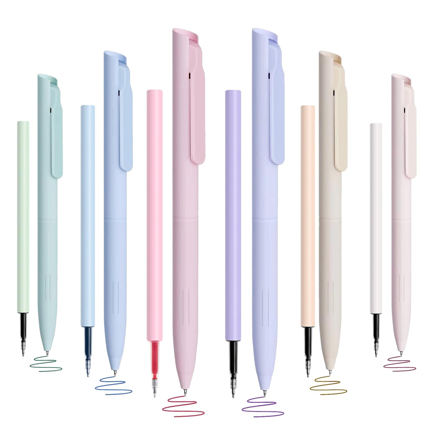 Retractable Colored Gel Pens