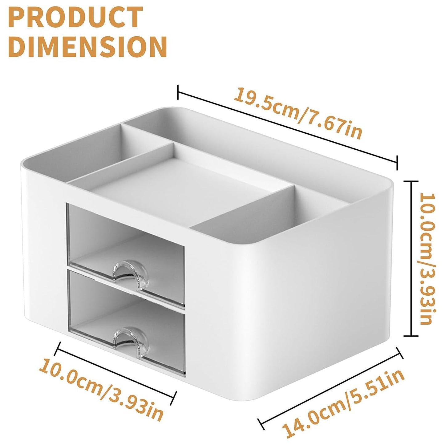 Desk Organiser White