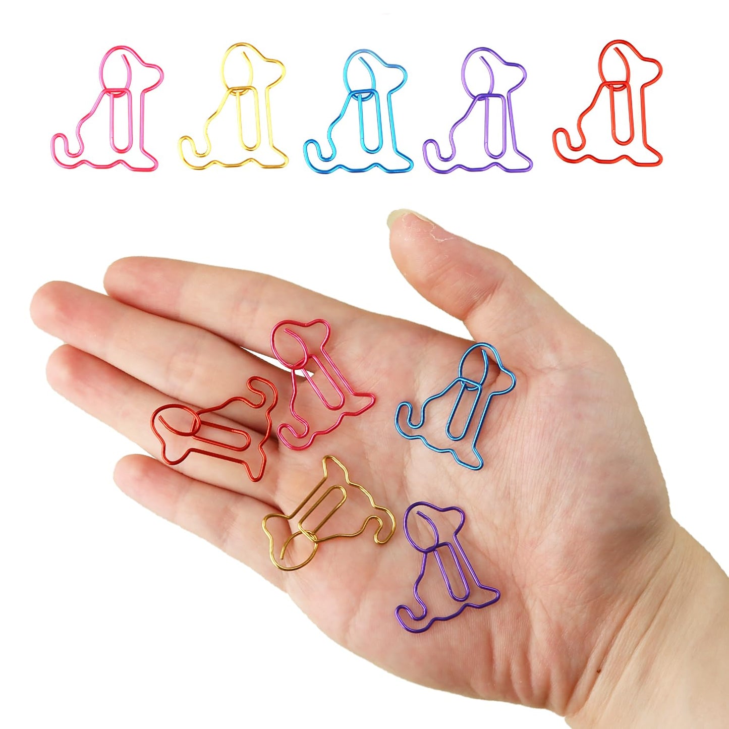 Clips de papel con forma de perro
