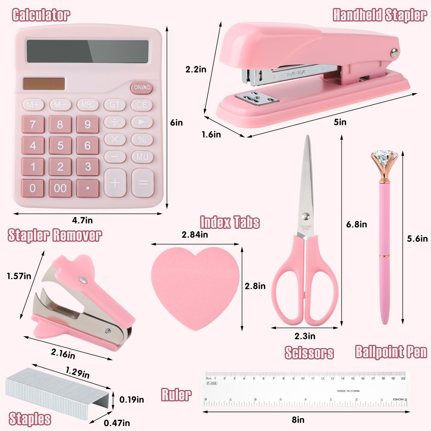 Bürobedarf Rosa