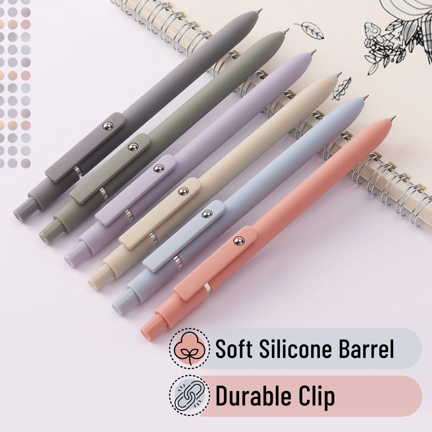 Retractable Fine Point Gel Pens