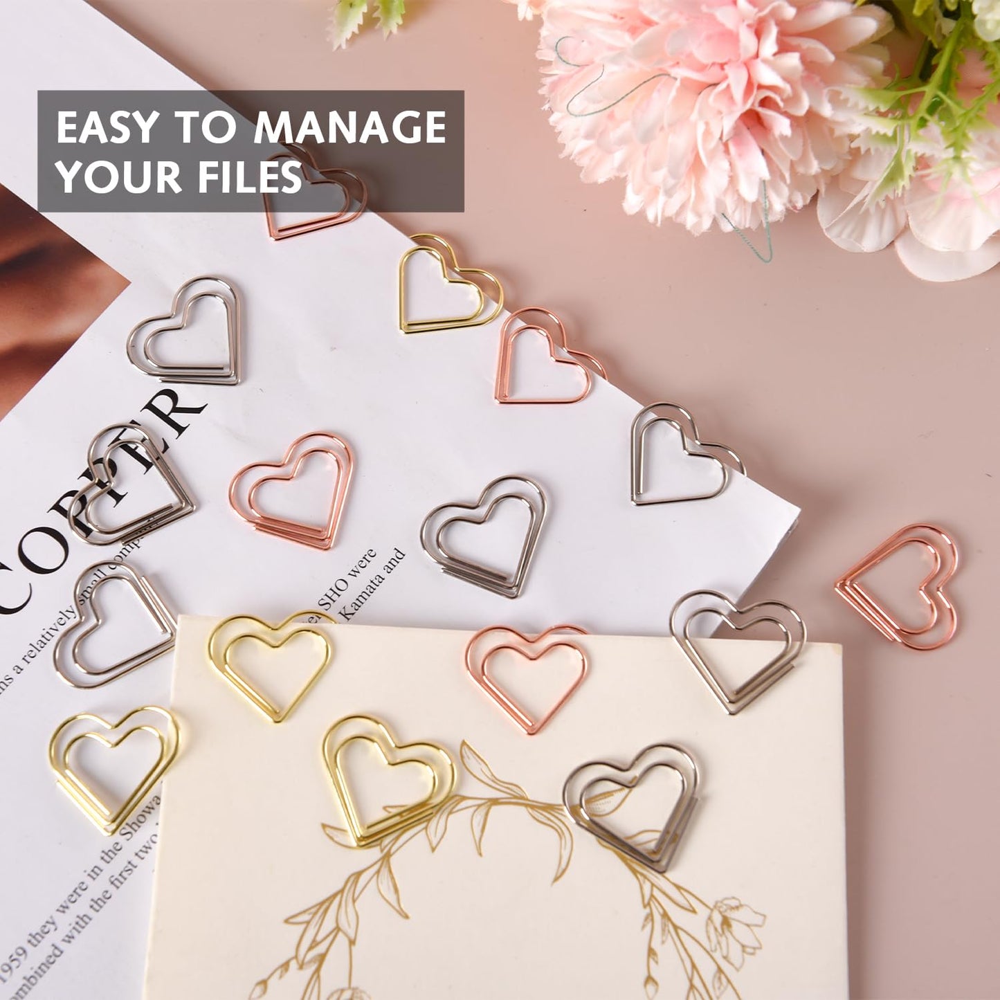 Cute Love Heart Paper Clips