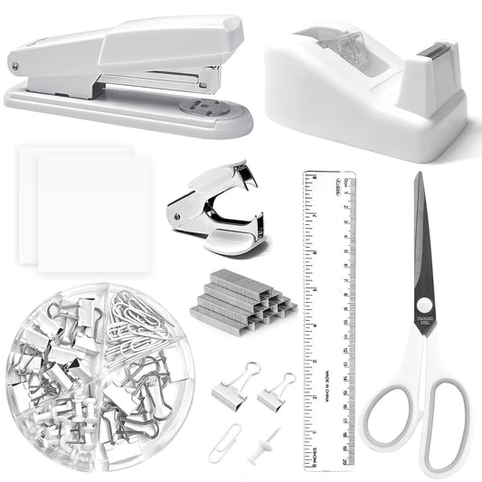 White Office Supplies Set