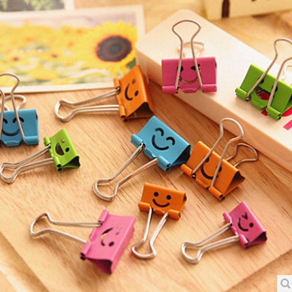 Clips de papel sonrientes