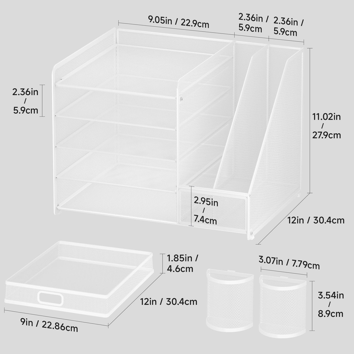 Desk Organizer with File Holder